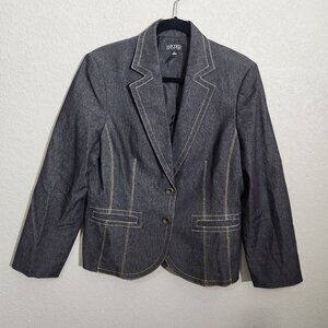 Kasper Denim Blazer Size 16